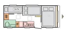 Grundriss Nacht Adria Aviva 522 PK