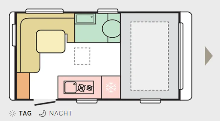Grundriss Tag Adria Action 391 PD - Solar, Sat, TV und Mover