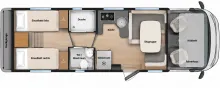 Grundriss Tag Challenger Sirius 3017 TV -Anlage