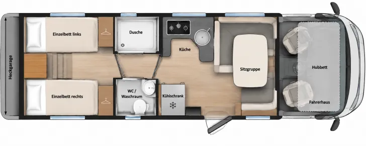 Grundriss Tag Challenger Sirius 3017 TV -Anlage