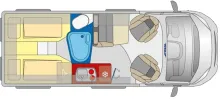 Grundriss Tag Pössl Roadstar 600 L Citroen