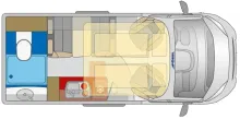 Grundriss Tag Pössl Concorde Compact Citroen