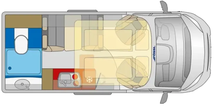 Grundriss Tag Pössl Concorde Compact Citroen