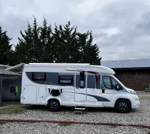 Grundriss Nacht Hobby Optima V65 GE Sehr gepflegt