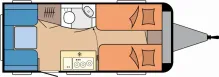 Grundriss Tag Hobby OnTour 460 DL *Modell 2027*