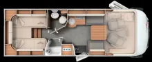 Grundriss Tag Carthago C2-tourer I 146 FF-RB-LE comfort 4.2 t Mercedes-Benz
