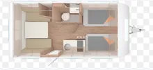 Grundriss Tag Weinsberg CaraCito 470 EU Perfekter Zustand
