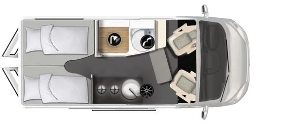 Tagesgrundriss Karmann Mobil Dexter 570