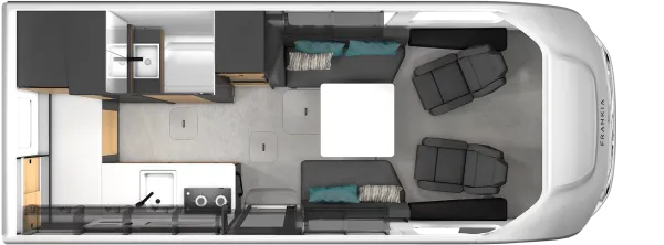 Tagesgrundriss Frankia NEO Liner 6.6 H Tagesgrundriss Frankia NEO Liner 6.6 H