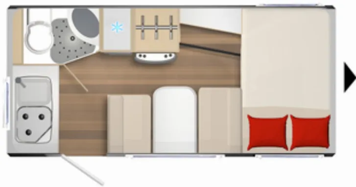 Grundriss Tag Bürstner Premio Life 425 TS GANZJAHRESREIFEN|HU neu|AKS