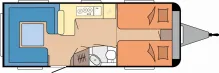 Grundriss Tag Hobby Prestige 620 CL
