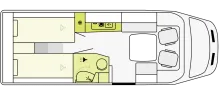 Grundriss Tag Etrusco V 6.8 SCF Sonderedition - "Freistaat: Co