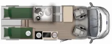 Grundriss Tag Forster Coupe FT 669 EB 165PS/Autom/Winter-Pack/Navi/RFK/Hubbett
