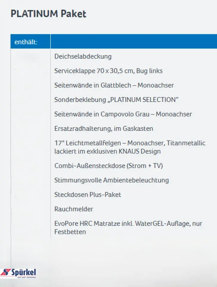 Fahrzeugbild Knaus Sport 450 FU *1.700kg*PLATINUM-Paket*Dusche #10