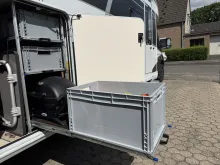 Fahrzeugbild Hobby Optima De Luxe T65 GE Maxi-Chassis 4,25t, Hubstütze #9