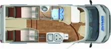 Grundriss Tag Hymer Exsis-t 474