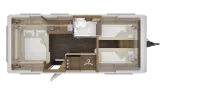 Grundriss Nacht Tabbert Vivaldi 550 E 2,3 Premium-Exterieur-Paket