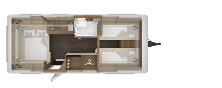 Grundriss Nacht Tabbert Vivaldi 550 E 2,3 Premium-Exterieur-Paket