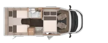 Grundriss Nacht Knaus L!VE WAVE 650 MEG Black Selection