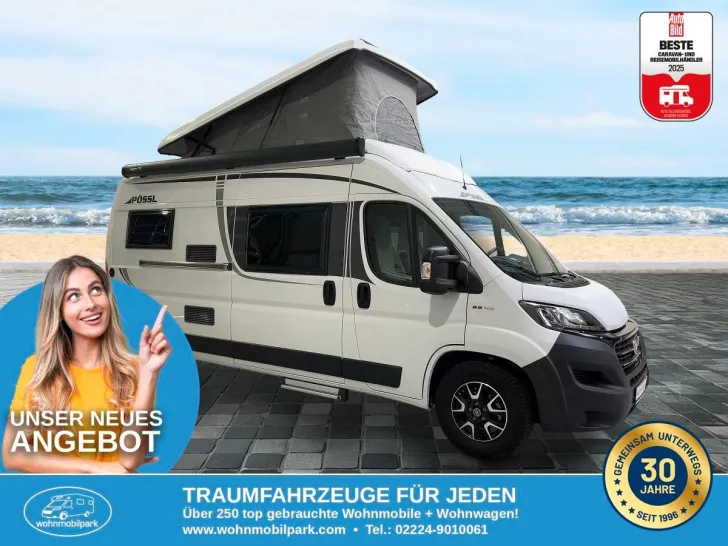 Fahrzeugbild Pössl 2 Win Plus/Festbett+Aufstelldach/Klima/Markise #2