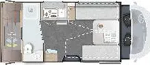 Grundriss Tag Challenger Teilintegriert Graphite Edition 270