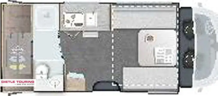 Grundriss Tag Challenger Teilintegriert Graphite Edition 260 Modell 2027