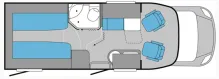 Grundriss Tag Knaus VAN TI 600 ME