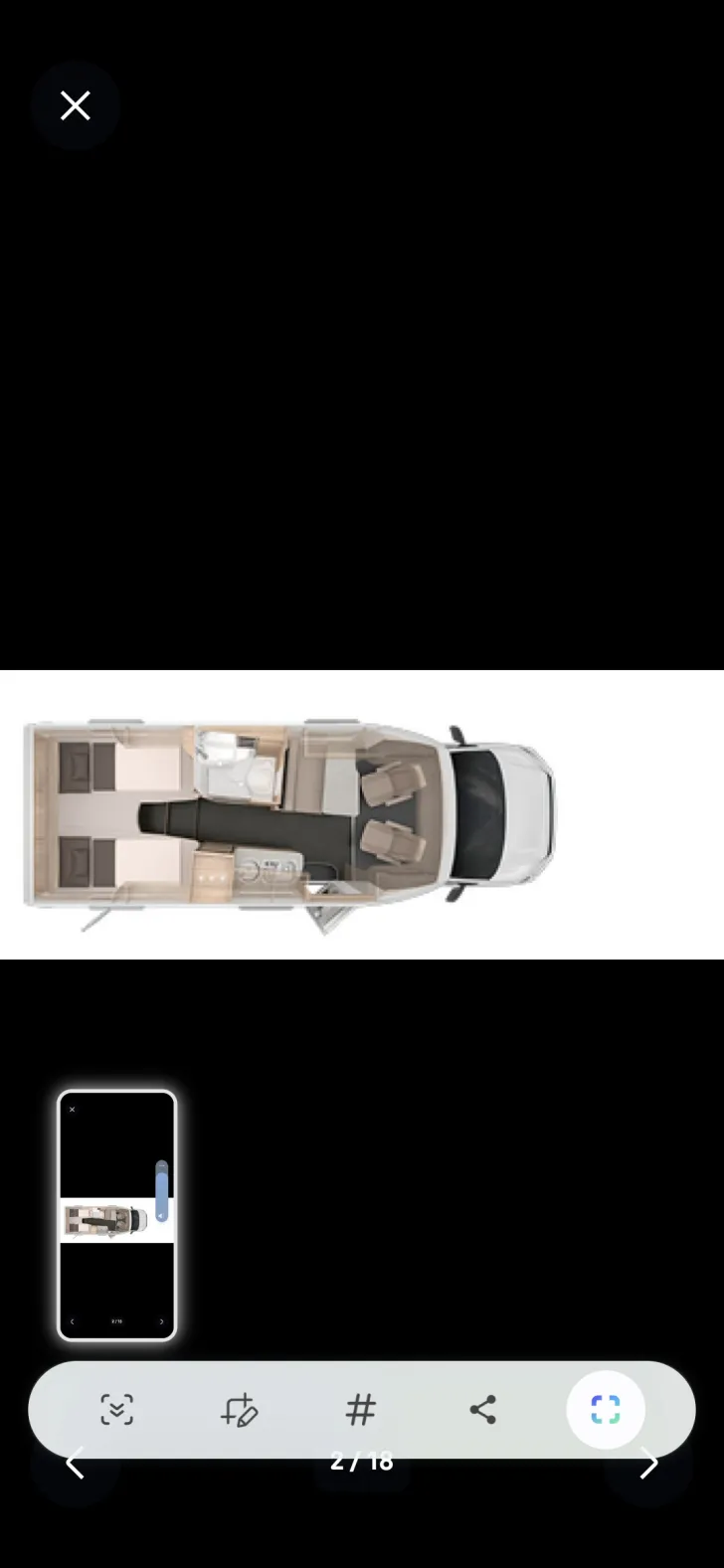 Grundriss Tag Knaus Van TI Plus 650 MEG Platinum Selection Nur Sommerferien