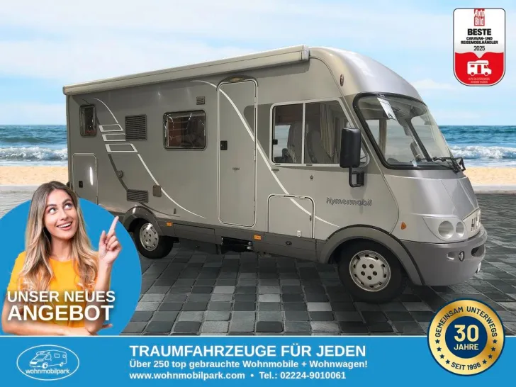 Fahrzeugbild Hymer B 524/Festbett+Hubbett/Markise/Garage #2