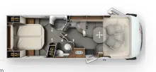 Grundriss Tag Carthago chic c-line I 5.0 QB L *179 PS*Autom.*ALDE