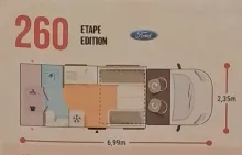 Grundriss Tag Challenger Teilintegriert 260 Etape Edition