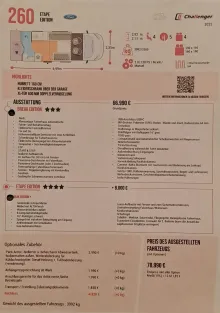 Grundriss Nacht Challenger Teilintegriert 260 Etape Edition