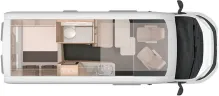 Grundriss Tag Knaus BoxLife Pro 600 SOLUTION Automatik, AHK, Lithium, ...