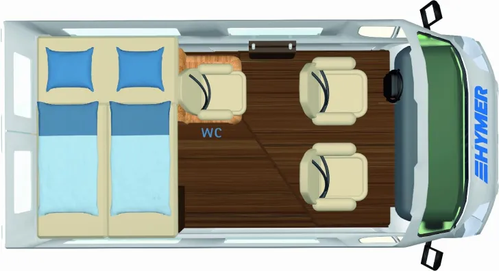 Grundriss Tag Hymer Sydney GT 60 Limited
