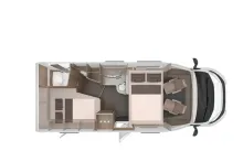 Grundriss Tag Knaus L!VE WAVE 650 MF Platinum Selection *Solar*Klima*Fahrradträger*