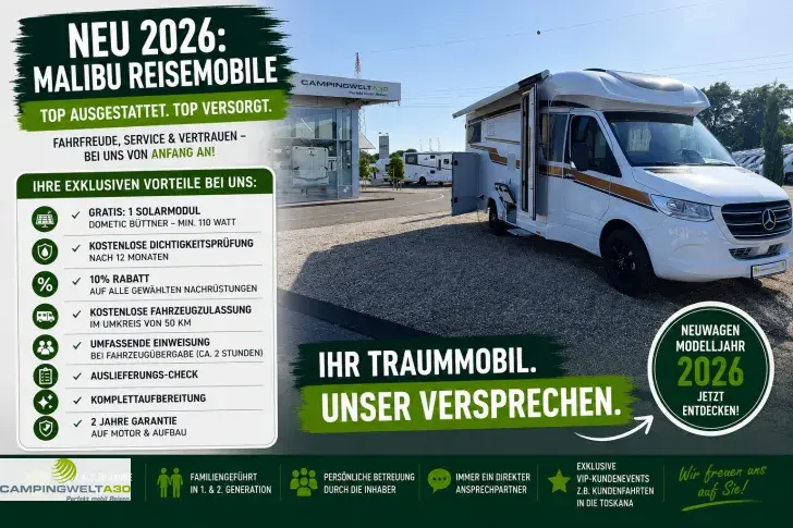 Fahrzeugbild Malibu T 450 RB-LE comfort MB*2026*TV*RFK* #1