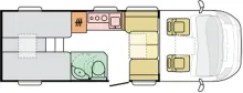 Grundriss Tag Adria Compact Supreme DL