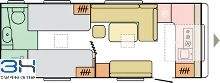 Grundriss Tag Adria Adora 613 HT