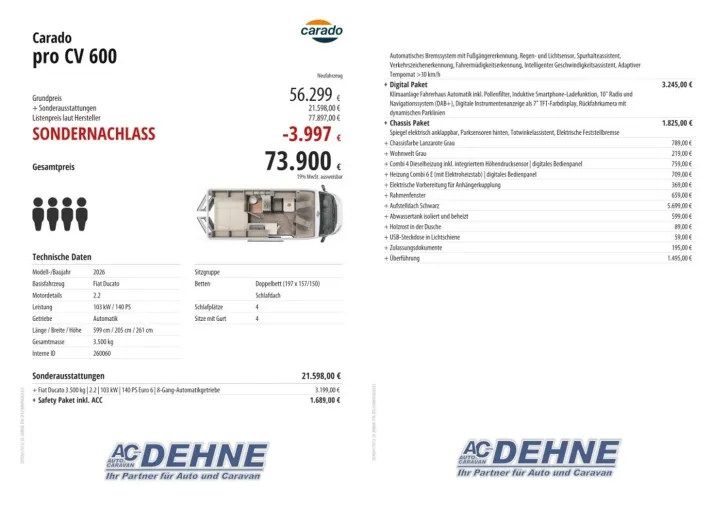 Fahrzeugbild Carado pro CV 600 #3