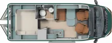 Grundriss Tag Laika Ecovip Evoluzione 600 - Verde Mugello 180PS Aut.