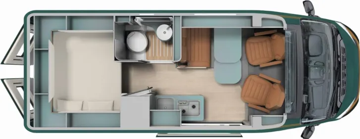 Grundriss Tag Laika Ecovip Evoluzione 600 - Verde Mugello 180PS Aut.
