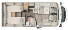 Grundriss Tag Carado T 328 pro+