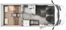 Grundriss Tag Hymer B-Klasse MC T 580 *MODELL 2027*TOP AUSSTATTUNG*