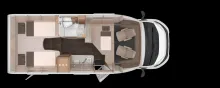 Grundriss Tag Knaus L!VE TI 650 MEG 8-Stufen-Wandlerautomatik