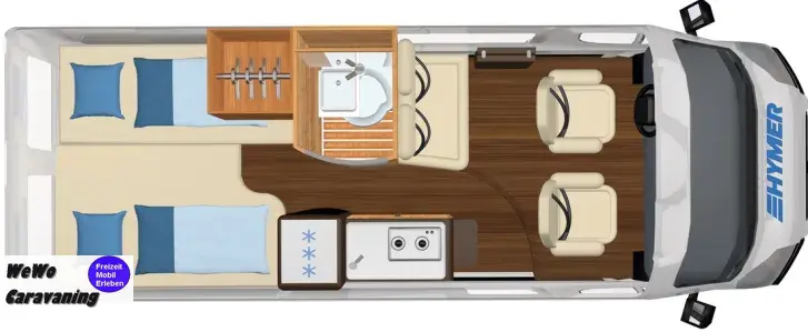 Grundriss Tag Hymer Camper Van Yellowstone Lifepo Dieselheizung Solar