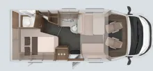 Grundriss Tag Knaus L!VE WAVE 650 MF LIVE Premiumtür Rahmenfenster
