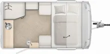 Grundriss Tag LMC e-dero 350 D KÜHLBOX|SONNENSEGEL|ALUFELGEN|800KG