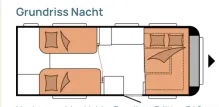 Grundriss Nacht Hobby Excellent Edition 540 WLU VOLLAUSSTATTUNG und Zubehör