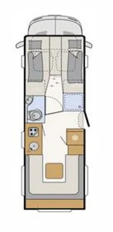 Grundriss Tag Dethleffs Graneo A 6823-2 * NEUHEIT * ab Januar 27 bei uns