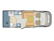 Grundriss Tag Chausson Titanium 610 AHK, Solar, Auto-Sat-Antenne